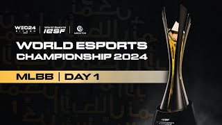 🔴 MLBB  GROUP STAGE  IESF WORLD ESPORTS CHAMPIONSHIP 2024  DAY 1 [upl. by Hamal721]