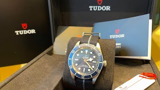 4K Unboxing amp Review TUDOR BLACK BAY FIFTYEIGHT blue M79030B0003 [upl. by Rehpotsrihc]