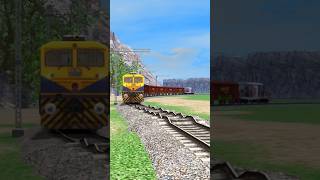 DIESEL TRAINS RUNNING ON BUMPY RAILROAD TRACKS train [upl. by Eilyk341]