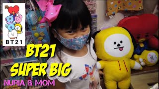 NURIA SHOPPING KOREA POP quotBT21  BTSquot SUPER BESAR nuriaandmom bt21 bts [upl. by Marcellus704]