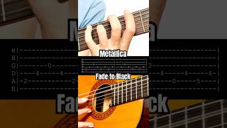 Metallica  Fade to Black introduction guitar tabs [upl. by Nhaj595]