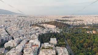 Athens Greece Panathenaic Stadium The stadium where the first modern Olympic Games were held i [upl. by Nauwtna]