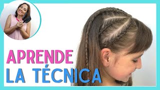 💙TRENZAS AFRICANAS PEGADAS  CONROWS  APRENDE LA TÉCNICA  PEQUEINADOS [upl. by Dira]