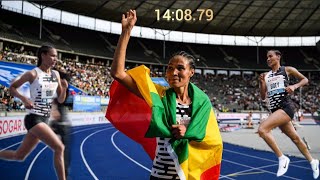 Letesenbet Gidey 5000m World Record Attempt At BERLIN ISTAF 2023 full race [upl. by Ahseen]