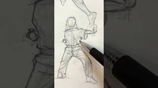 Gesture drawing practice drawing art [upl. by Kcirdde]