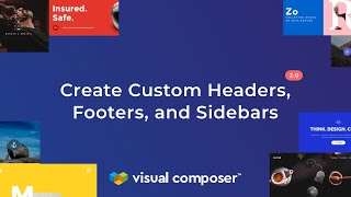 Visual Composer New Feature Header Footer amp Sidebar Editor [upl. by Lleder448]