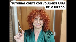 TUTORIAL DE CORTE DE PELO RIZADO CON VOLÚMEN [upl. by Nesnaj]