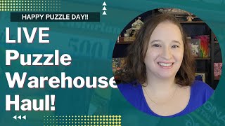 Happy Puzzle Day  Giant Puzzle Warehouse Haul [upl. by Catlin946]