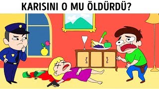 Mantık Becerilerinizi Test Edecek 8 Dedektif Bilmecesi [upl. by Lainey]