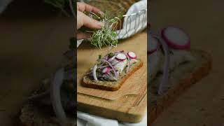 Day 1 How to make a herring open faced sandwich shorts danish openfacedsandwich herring [upl. by Salvador]