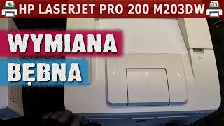 HP LASERJET PRO 200 M203DW 🖨️ Wymiana bębna 4 [upl. by Onaicram]