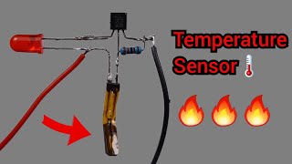 How to make Temperature sensor circuit using Thermistor  BC547 Transistor [upl. by Dorwin]