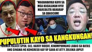 Matapos KAWAWAIN si VP SARA TAO sa LIKOD ng mga PANGGIGIPIT Kay VP MANANAGOT ROQUE NAGSALITA NA [upl. by Nyrret]