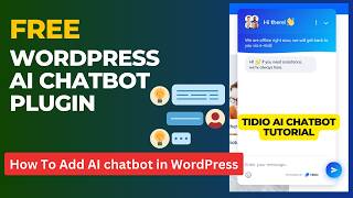 Free AI ChatBot Plugin For WordPress  How To Use Tidio Lyro AI Chatbot [upl. by Ellehcal]