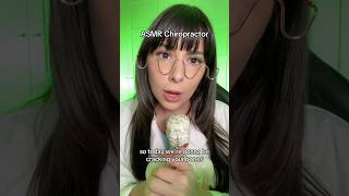 ASMR CHIROPRACTOR adjusting your bones 🩻 asmr short chiropractic chiropractor [upl. by Constantino]