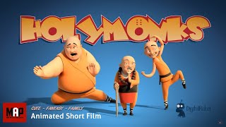 Funny CGI 3d Animated Short Film  HOLY MONKS  Family Animation Cartoon for Kids by Digital Rebel [upl. by Hcnarb]