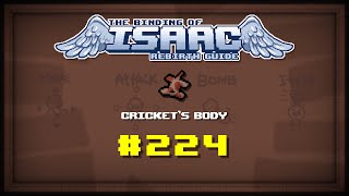 Binding of Isaac Rebirth Item guide  Crickets Body [upl. by Hippel]