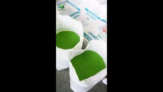 Material preparation for artificial landscape grass including dyeing adding UV stabilizers [upl. by Werbel]