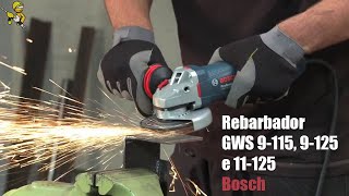 Rebarbadoras Bosch gws 9115 9125 e 11125 professional [upl. by Onitsuaf]