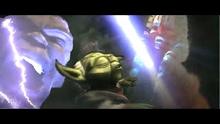 Yoda on Dagobah  Vision in the Cave With Star Wars Music [upl. by Aremihc]