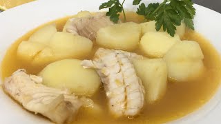 Sopa de pescado blanco  emblanco malagueño [upl. by Reinar]