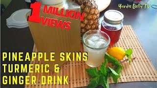 🔴TRADITIONAL JAMAICAN PINEAPPLE GINGER DRINK With TURMERIC [upl. by Enamrahc]