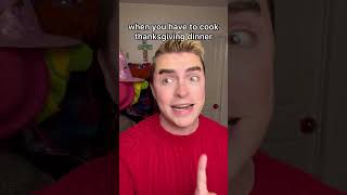 when you have to cook Thanksgiving dinner comedy funny shorts [upl. by Notsek]