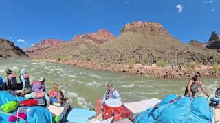 Dubendorff Rapid  Colorado River Grand Canyon National Park Mile 1315 Motor Rig Run 360 Degree [upl. by Yanad]