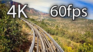 Alpine Coaster onride 4K POV 60fps Glenwood Caverns Adventure Park [upl. by Atidnan]