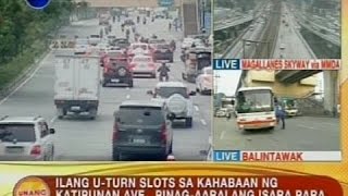 UB Ilang Uturn slots sa Katipunan Ave pinagaaralang isara para maibsan ang problema sa trapiko [upl. by Aldus]