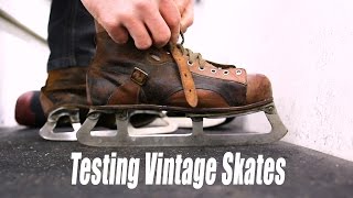 Testing Out VINTAGE hockey skates [upl. by Johnson]