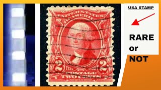 GEORGE WASHINGTON 2 cents Red Philately stamp price value [upl. by Martainn]