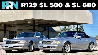 R129 V8 vs V12  1998 MercedesBenz SL 600 amp 2001 SL 500 Full Tour Review amp Comparison [upl. by Tarton]