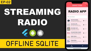 FlutterEpisode02  SQLITE Internet Radio using Provider  Online Streaming App  SnippetCoder [upl. by Aset]