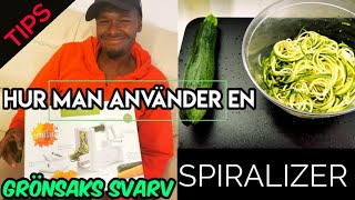 Hur man Använder en Spiralizer Grönsakssvarv [upl. by Peggy]