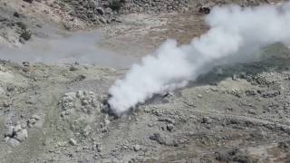 Fumarolic activity of the Ioyama volcano Kirishima Japan 2017 [upl. by Kcirddes794]