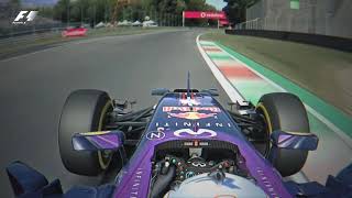 F1 2014 Ricciardo vs Vettel Onboard Italian Grand Prix assettocorsa [upl. by Kriste]