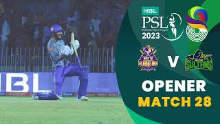 Opener  Quetta Gladiators vs Multan Sultans  Match 28  HBL PSL 8  MI2T [upl. by Krefetz]