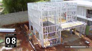 Diviplus  Steelframe  Drywall Timelapse [upl. by Vandervelde]