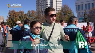 16 мың қатысушы Әлемнің 60 елінен жиналған желаяқтар «Almaty marathon 2024» қалай өтті [upl. by Htidirrem]