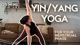 YinYang Yoga for Menstrual Phase Balance Energy amp Relieve Period Discomfort [upl. by Nevarc]