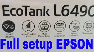 Epson L6490 L6460 ET 5150 ET 5170 Series unboxing and setup [upl. by Azmuh174]