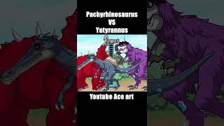 Jurassic World Dinosaur Pachyrhinosaurus VS Yutyrannus hybrid Comparison animation [upl. by Ettenim]