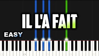 Celeste Fazulu  Il la fait  EASY PIANO TUTORIAL BY Extreme Midi [upl. by Ihel]