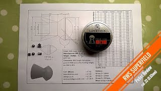 RWS Superfield 552mm 22  Air Rifle Pellet Review 3 [upl. by Anairt]