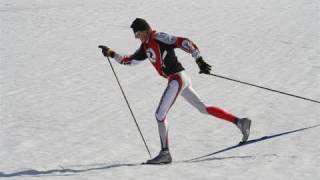 Cross or X Country Skiing Basics of Diagonal Stride [upl. by Prunella]