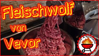 Vevor Fleischwolf 850Watt  Unboxing Test Fazit [upl. by Norraj]