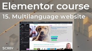 Elementor Tutorial 15  Polylang Wordpress plugin tutorial [upl. by Marchelle512]