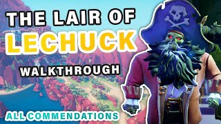 The Lair of LeChuck  Tall Tale Walkthrough Guide  All Commendations ► Sea of Thieves [upl. by Bohner371]