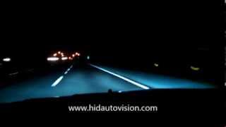 HID Auto Vision 6000K HID Conversion Kit [upl. by Annaitat]